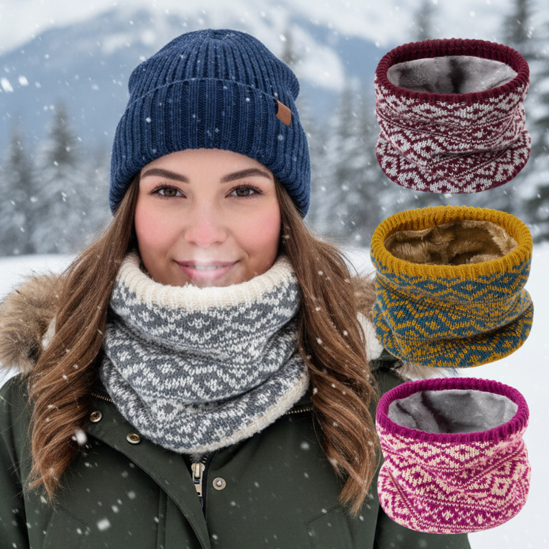 Neck Gaiter Fleece - 1-6個入り 冬用ネックゲイター フリース裏地付き 保温 防風 暖かく通気性のある伸縮性のあるユニセックス