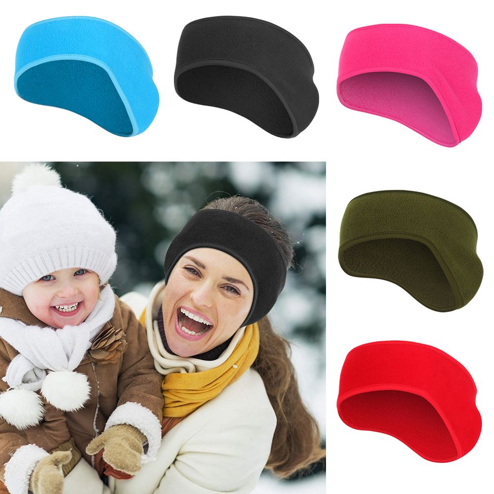 Fleece Ear Warmer Band - 1個入りヘアバンド 女性用 女の子用 フリース製耳カバー 耳温器 冬用スウェットバンド