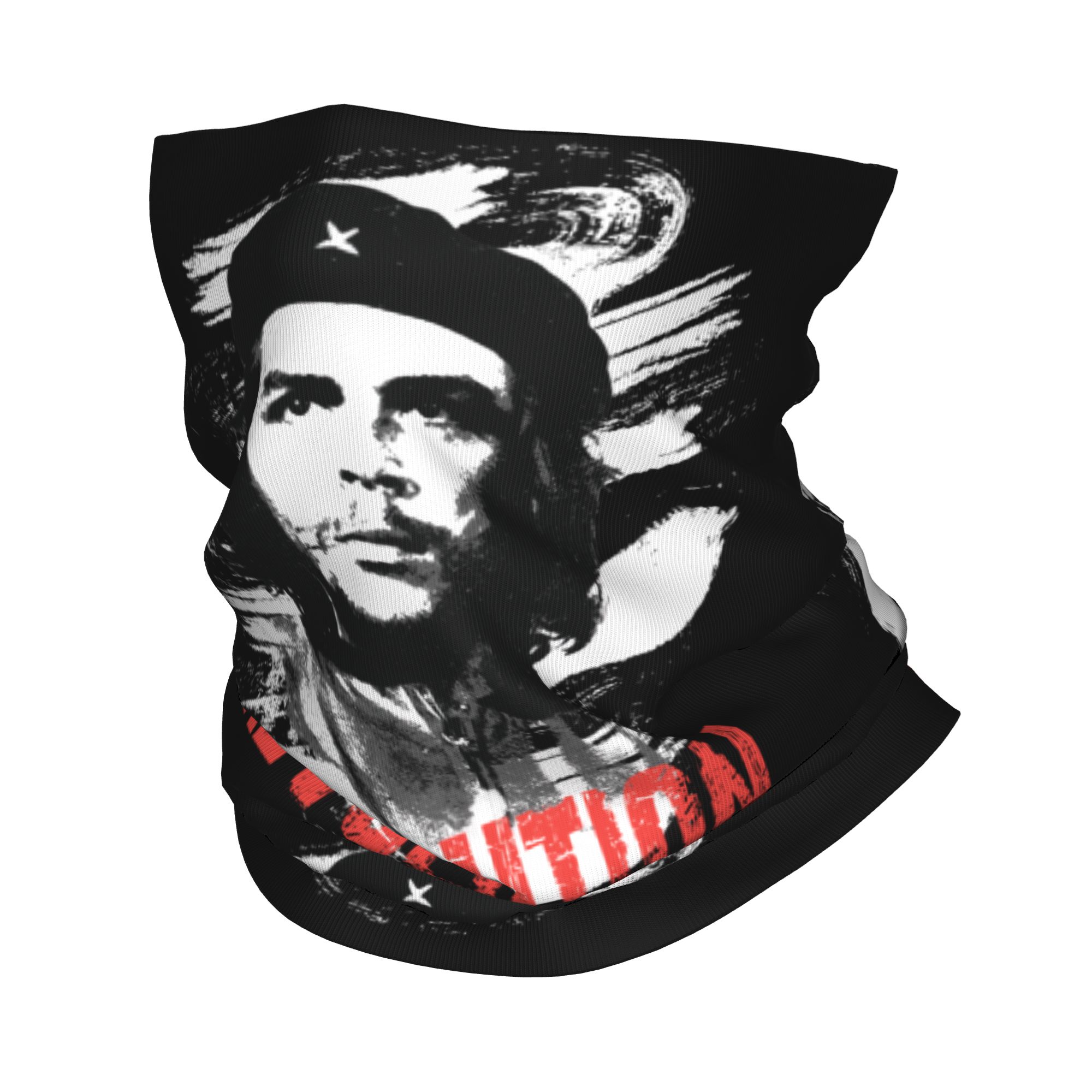 Neck Gaiter Fleece - カスタムチェ・ゲバラ革命バンダナネックウォーマー男女兼用冬用スキーチューブスカーフゲイター キューバ キューバ社会主義自由フェイスカバー
