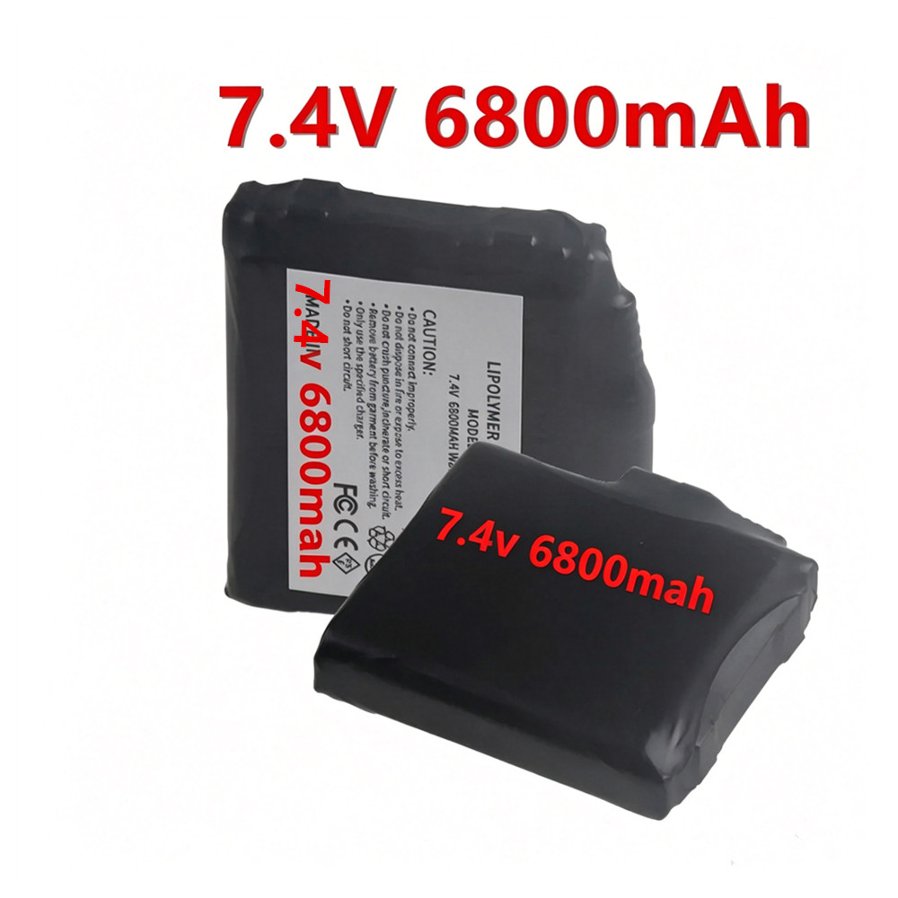 Heated Vest Battery - アップグレード版ヒーターグローブ用バッテリー 7.4V 6800mAh 2S ポリマーリチウムバッテリー（ヒーティングベスト、ソックス、冬用防寒ヒーティングバッテリー用）
