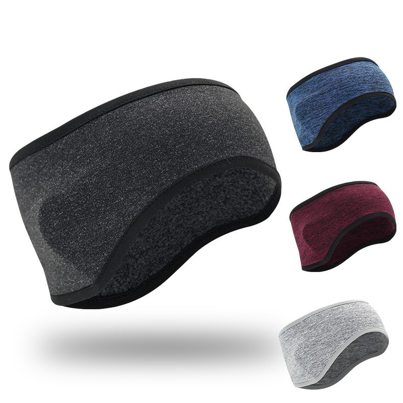 Fleece Ear Warmer Band - 男性と女性のための暖かいフリースヘッドバンド、スポーツスウェットバンド、イヤーウォーマーカバー、ジム、サイクリング、スキー、テニス、ランニング、ヘアバンデージ、冬