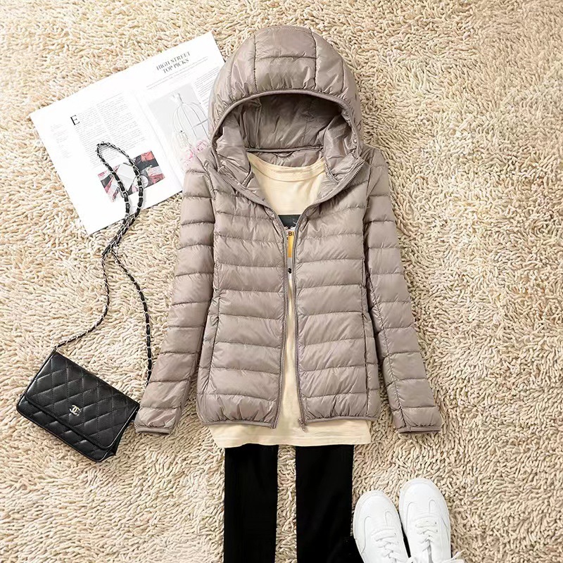 レディース パフジャケット 15色展開 大きいサイズ 5XL - Down Jacket Packable のレビューと価格