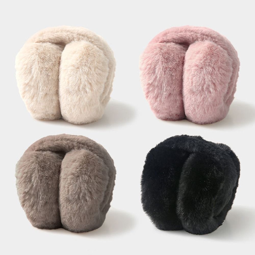 屋外冬用暖かいイヤーマフ、携帯用防寒フェイクファーイヤーマフ - Earmuffs Foldable のレビューと価格
