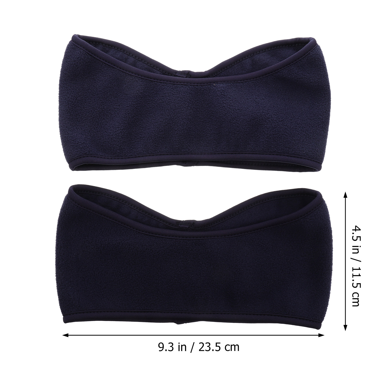 防風保温ヘッドバンド2個セット ポーラーフリース製 伸縮性の - Fleece Ear Warmer Band のレビューと価格