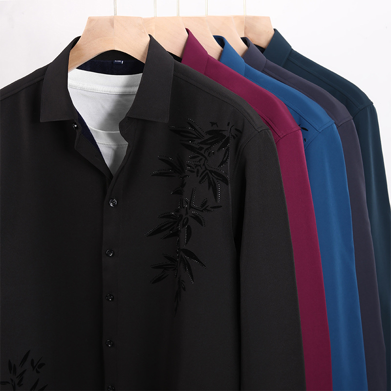 メンズフリース裏地付き厚手長袖シャツ 秋冬 ビジネススタイル - Flannel Shirt Lined のレビューと価格