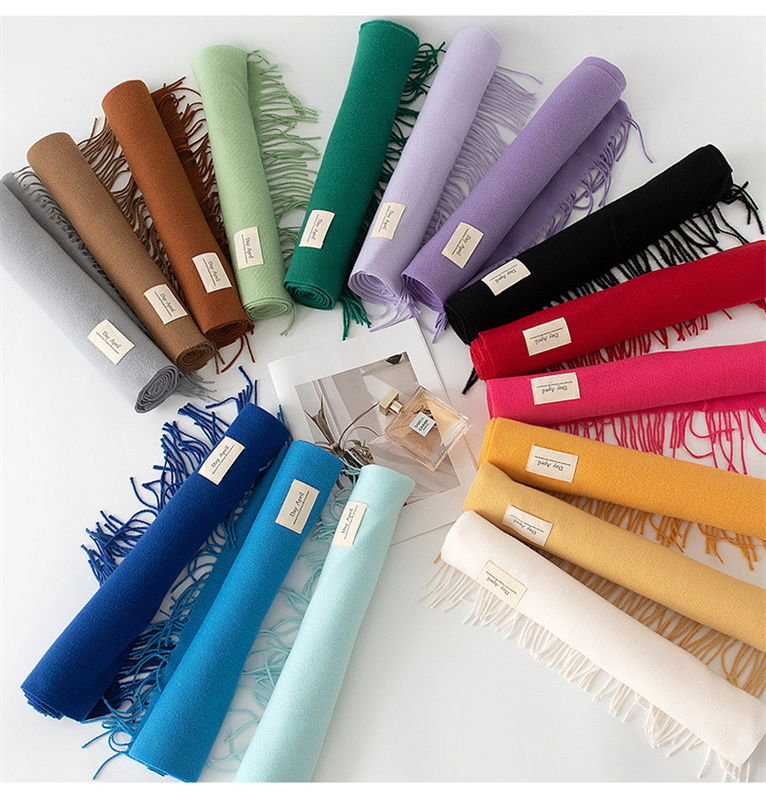 2024 秋のスカーフ女性のためのロング暖かいカシミヤスカー - Shawl Wrap Winter のレビューと価格