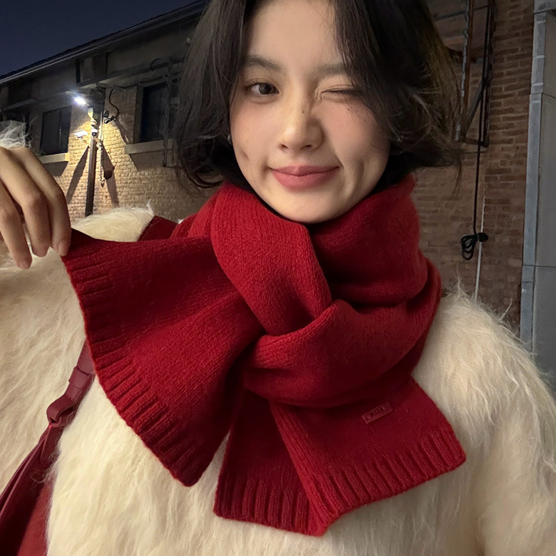 無地100%ピュアウールネックウォーマー、男女兼用冬用ソフト - Wool Scarf Men のレビューと価格