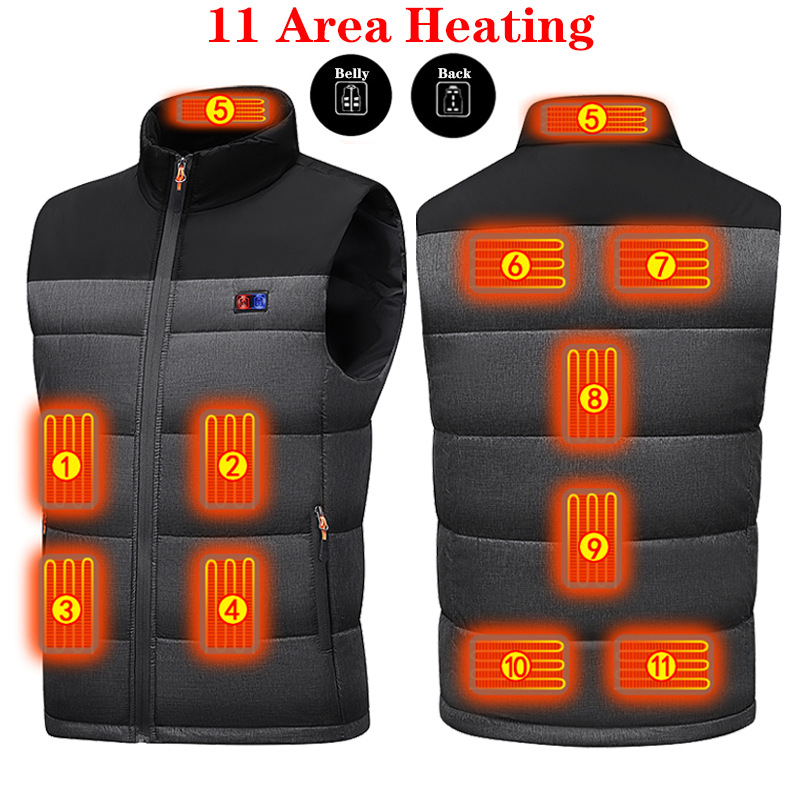 2025年新型加熱ベスト 男女兼用、11ゾーン電熱ジャケット - Heated Vest Battery のレビューと価格